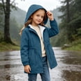 thumbnail image 5 of Sevevn Girls Waterproof Rain Jacket Lightweight Raincoat for Girl Hooded Windbreaker for Outdoor Travel Hiking, 5 of 8