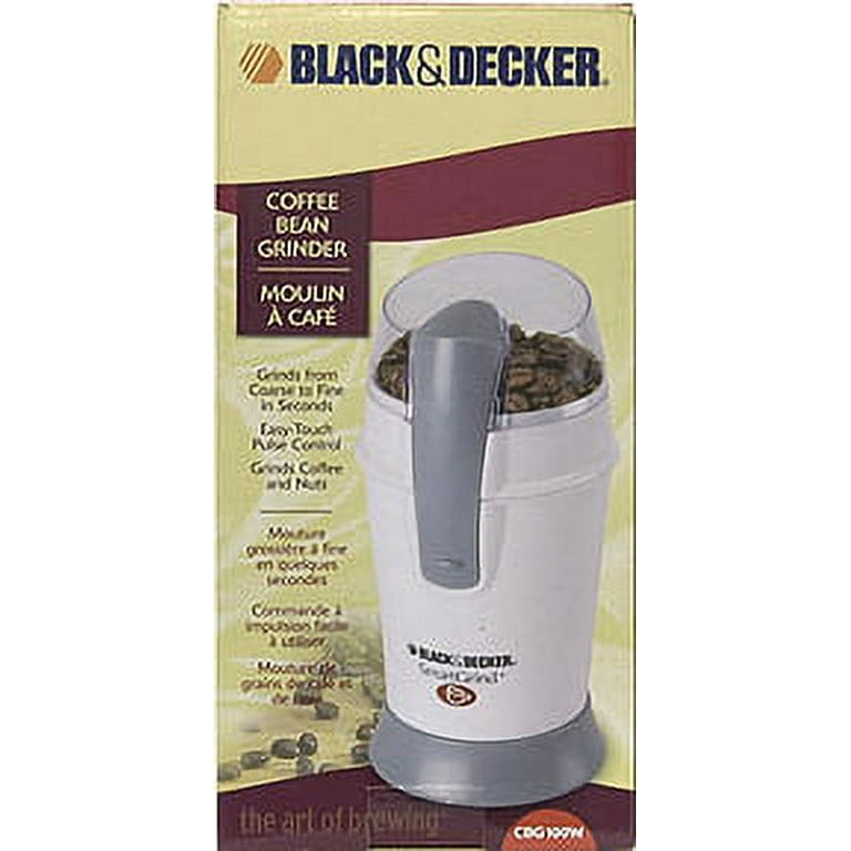 BLACK+DECKER SmartGrind Coffee Grinder with Stainless Steel Blades,  Stainless Steel, CBG100S 
