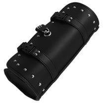 SEWCHICS Retro Style Black Motorcycle Fork Bag with Combination Lock for Scooter