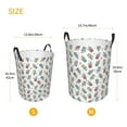 thumbnail image 3 of Honeii Milk Tea Print Laundry Hamper Basket,Baby Nursery Woven Storage Basket for Toys Bin,Pillows,Blankets,Clothes-Small, 3 of 6
