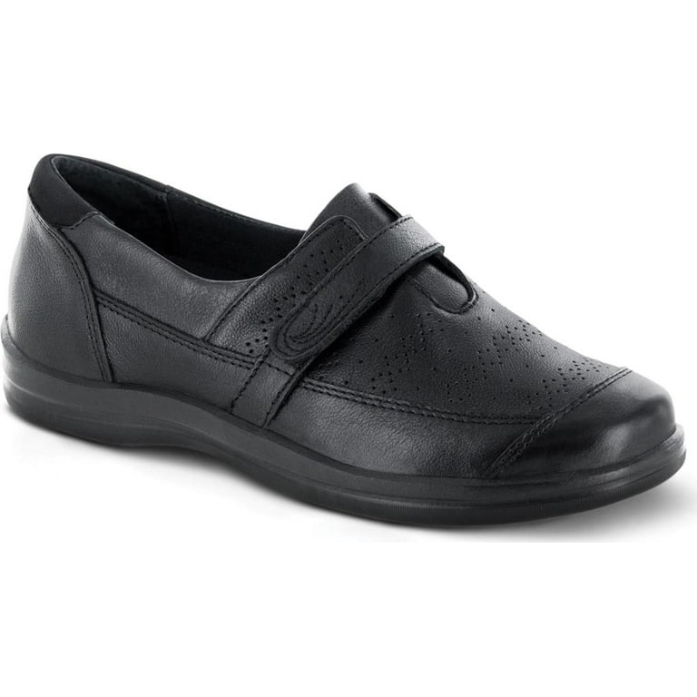 Women s Apex Regina Black Leather 7 M Walmart