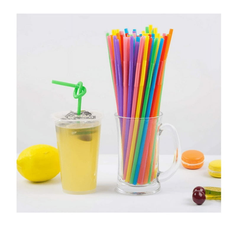 200 PCS Extended Straws Plastic,13 inch Straws,BPA-Free Drinking