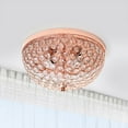 thumbnail image 4 of Lalia Home LHM-2000-RG Crystal Glam 2 Light Ceiling Flush Mount, Rose Gold, 4 of 4