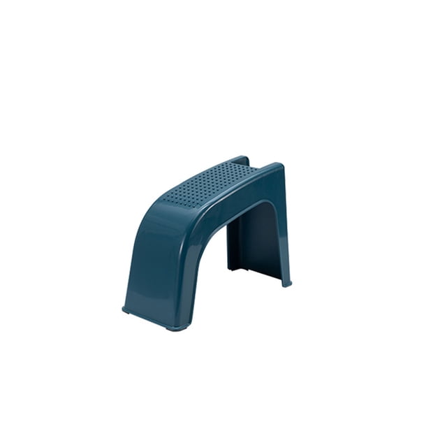 Taburete de baño Naiovety ligero de plástico con pequeñas protuberancias color verde negruzco