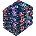 thumbnail image 4 of SKYSONIC Palm Flower Cotton Washcloths Set of 4, Highly Absorbent Soft Fingertip Towel for Bathroom, Gym, Hotel and Spa, 12 x 12 Inch, 4 of 7