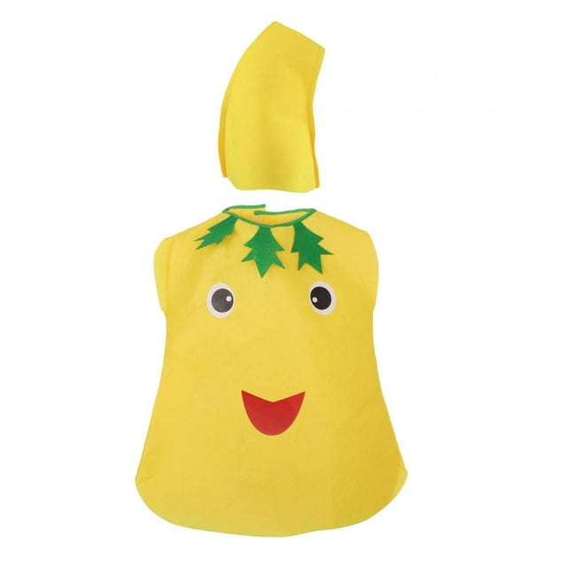 Disfraz de vegetales Yinane para niños con sombrero y vestido de Calabaza