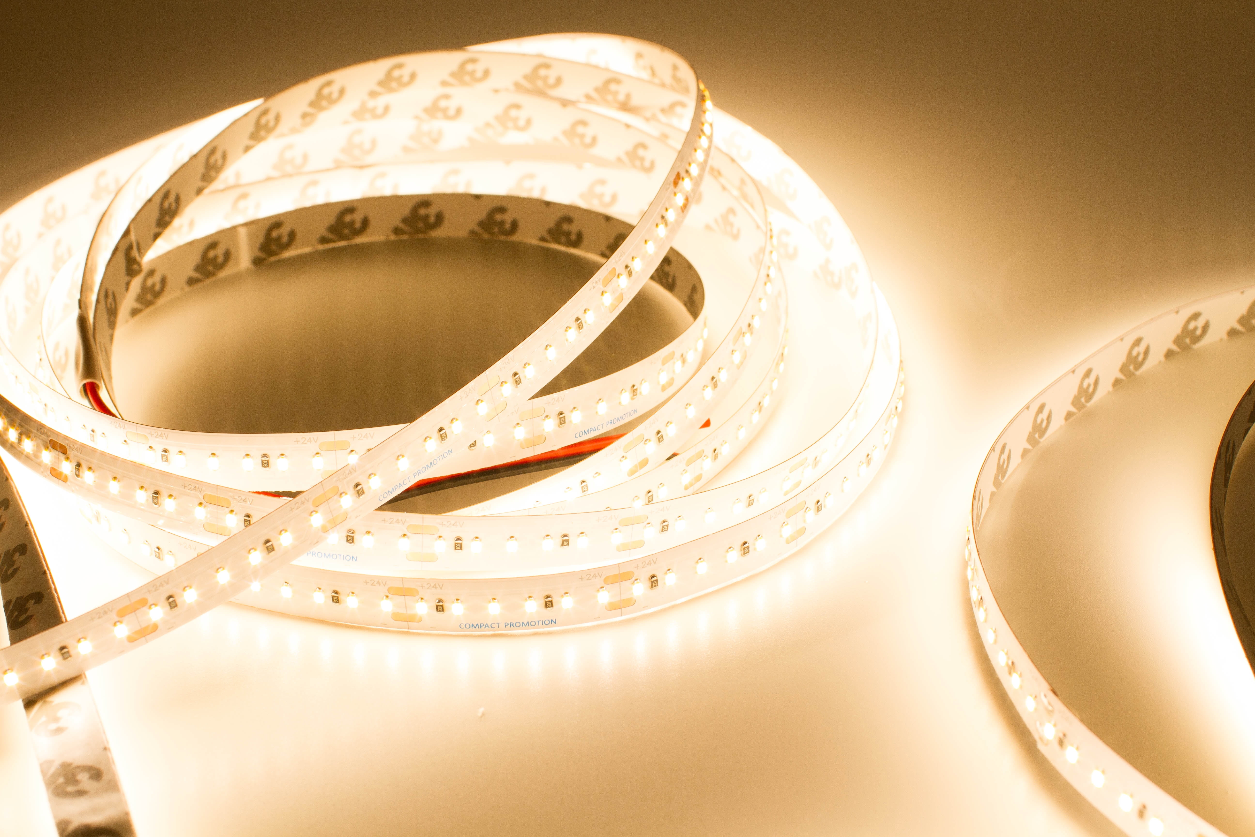 LEDUPDATES 2216 LED STRIP Light CRI 90 HIGH Brightness Warm white 3000K with 24v UL Listed Power Supply