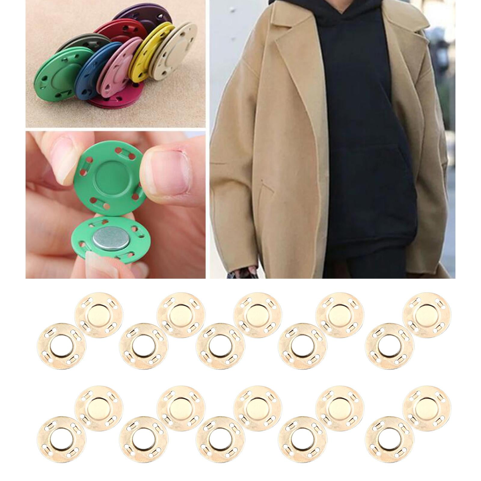 FVDPWYE 20 Pairs Button Clasps Snaps Alloy Knitting Quilting Sewing Pants Jean Coats