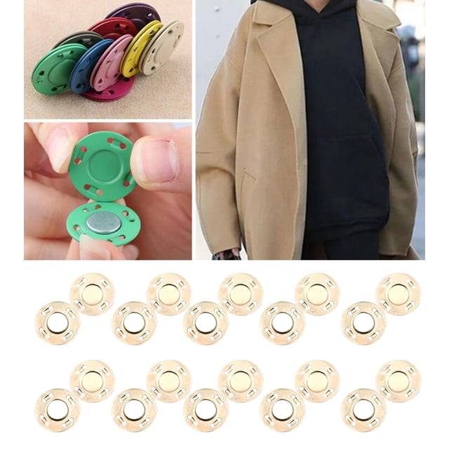Botones magnéticos BLESIY 20 pares Oro