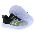 thumbnail image 4 of Under Armour Assert 10 Alternate Closure Infant/Toddler Shoes Size 8, Color: Mod Grey/Black/High Vis Yellow, 4 of 5