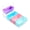 Pastel Rainbow, variant on Mrsdry 1-Cup Silicone Freezer Molds with Lids, Individual 4-Pack Portion Soup Cubes Freezer Trays for Food Storage, Oven & Dishwasher Safe, BPA-Free, Silicone Freezer Containers for Meal Prep