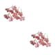 thumbnail image 4 of Matsuzay 10 piezas de flores artificiales para interior o exterior, flores artificiales de bajo mantenimiento para decoración rosa rosa 2Conjunto, 4 of 6