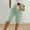 Green, variant on FAHXNVB Shorts for Women Knee Length High Waisted Drawstring Sprited Bermuda Shorts Loose Fit Casual Buttons Trim Summer Shorts with Pockets