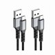 thumbnail image 1 of wonima11 Micro USB Cable 3ft 2Pack, Android Charger Cable USB2.0 Data sync and Fast Charging Nylon Braided Cord for Samsung Galaxy S6 S7, HTC, LG, Sony, PS4, MP3, Tablet and More Micro Devices, 1 of 1
