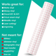thumbnail image 3 of Clear Vinyl Transfer Paper Tape Roll-Red Alignment Grid Clear,Transfer Paper for Silhouette Cameo (12Inch X 50 Ft), 3 of 5