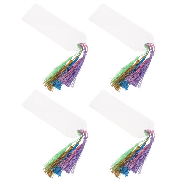 Moluckfu 20Jgo Accesorios Para Marcadores En Acrílico Claro Con Borlas Para Artesanía