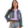 thumbnail image 6 of DARING DIVA Stylish Loose Fit Women's Top with Crew Neck Design XL Lilac, 6 of 7