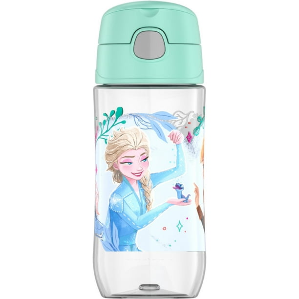 Thermos Kids Plastic Water Bottle with Spout, Frozen, 16 Fluid Ounces