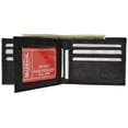 thumbnail image 2 of Genuine Leather Bifold Center Flap Lambskin Wallet with ID and Credit Card 52, 2 of 13