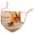 thumbnail image 5 of Sunsoul by Touchstone Floral Fabric Adjustable Filter Pocket Nose Bridge Double Layer Cotton Face Mask Reusable Washable for Men, Women (Pack of 3). Yellow Red Green, 5 of 7