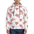 thumbnail image 2 of Zufioo Watermelon Design Fleece Comfortable Hoodie for Mens,Sweatshirt for Men,Pullover Hooded Sweatshirt for Men -XX-Large, 2 of 5