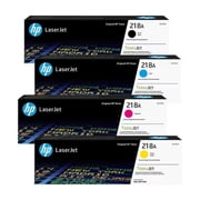 HP 218A Toner Cartridge 4-Pack (Black, Cyan, Magenta, Yellow) | Compatible Color LaserJet Pro 3201 & MFP 3301 Series Printers | W2180AQ1 Combo Pack