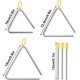 thumbnail image 3 of Instrumento de percusión de 3 piezas, juego de aprendizaje temprano para jardín de infantes, campanas de hierro triangulares de percusión de 4 pulgadas, 5 pulgadas y 6 pulgadas Rojo Verde, 3 of 5