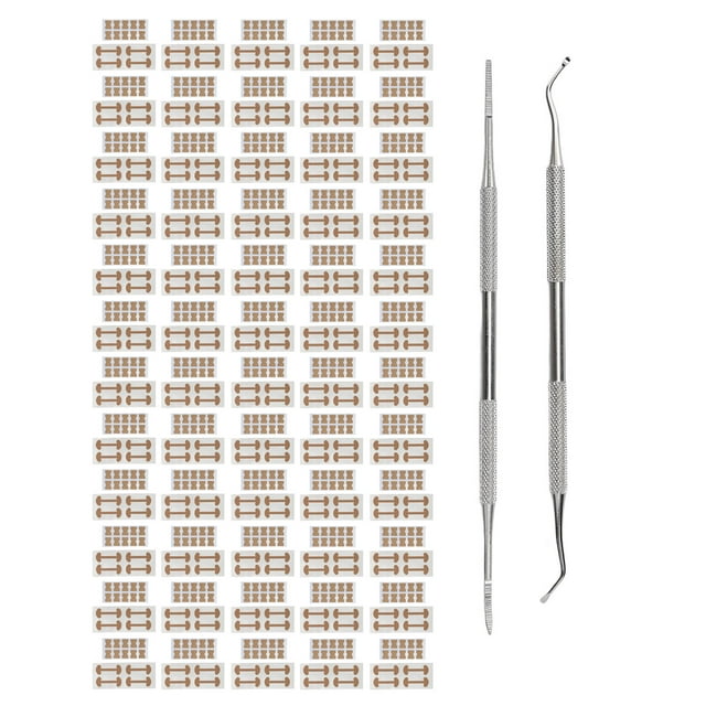 Kit de tratamiento de uñas encarnadas, 120 piezas Corrector de uñas encarnadas Tiras correctoras de uñas Kit de eliminación de uñas encarnadas Altamente versátil