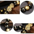 thumbnail image 3 of US 4 Pack Pi Xiu Obsidian Bracelet Dragon Bead Attract Wealth&Good Luck Bangle, 3 of 4