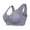 Grey, variant on front closure wireless bra, Front Buttoned Large Size Wire-Free Bra Plus Size Front Closure Elastic Up Comfort, Bra Front Closure Strapless Bras Large Bust Swim Tops Built In Bra, Red,M