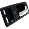 thumbnail image 3 of Interior Door Handle Compatible with 1990-1993 Honda Accord Front, Passenger Side Coupe, USA Built Vehicle, With Power Door Locks Dark blue bezel with chrome lever, 3 of 3