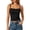 Black, variant on Women's Lace Trim Cami Thermal Tank Top Slim Fit Sleeveless Solid Spaghetti Strap Base Layer Vest for Women Fall Winter Under Clothes Layering Wear