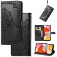 thumbnail image 1 of Mandala Case for iPhone X/ XS, Premium Leather Flip Wallet Card Slots Magnetic Stand Protective Ultra Slim Shockproof Case with Lanyard, Embossed Flip Cover For Apple iPhone X/ XS,
Black, 1 of 5