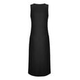 thumbnail image 3 of Beshee Spring Summer Dresses for Women 2025 Women's Casual Summer Sleeveless Dress Loose Split Dresses with Pockets Sundresses for Women, Womens Dresses Black S, 3 of 8