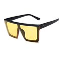thumbnail image 1 of Trendy Retro Oversized Flat Top Square Sunglasses, 1 of 1