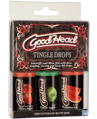 Doc Johnsons GoodHead Tingle Drops 3 Pack 1oz