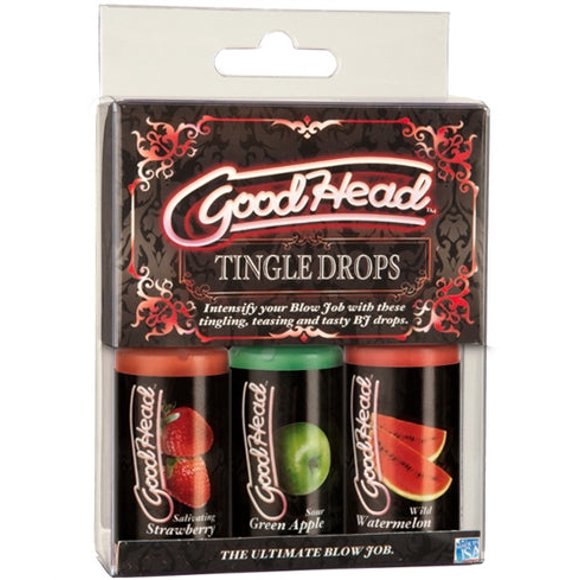 Doc Johnsons GoodHead Tingle Drops 3 Pack 1oz