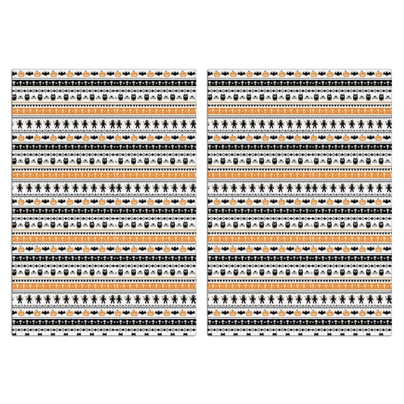 2 Pcs Funny Kitchen Towels,Orange and Black Christmas Pattern Microfiber Dish Towels,Kitchen Tea Towels,Kitchen Towel Set (18" X 26")