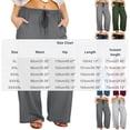 thumbnail image 3 of Axiiglly Wide Leg Pants for Women Plus Size Straight Adjustable Waist Stretch Loose Fit Casual Pants for Hiking/Yoga/Athletic, XL-5XL, 3 of 9