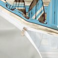 thumbnail image 3 of Castle Fairy Weathered Wood Surfboard Bedding,Hibiscus Palm Striped Board Duvet Cover Full,Tan Sky,Grey Reversible,3pcs,No Comforter,1 Duvet Cover and 2 Pillowcases, 3 of 5