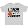 thumbnail image 3 of Inktastic I Watch Basketball with Grandpa Boys Toddler T-Shirt, 3 of 5