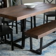 thumbnail image 4 of 6-Piece Farmhouse Dining Set - Mahogany and Black, 4 of 4