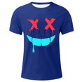 thumbnail image 5 of CFLVAEK Mens Funny Graphic Tees Big and Tall Short Sleeve T Shirts Loose Fit Crew Neck T Shirt Summer Casual Going Out Tops Blue XXXXXL, 5 of 5