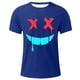 thumbnail image 2 of Camisetas de Cuello de la Tripulación de los Hombres de Poliéster Impreso en Seco Rápido, Cuello Redondo de Corte 3D para Gimnasio, Carrera, Ciclismo Y Ocasional, 2 of 4