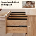 thumbnail image 5 of Keywhat Lateral 2 Drawers Filing Cabinet with Charging Station, 30.2" W Sturdy Modern Fluted Wood Office Furniture for Letter/Legal/A4, Natural Oak, 5 of 7