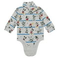 thumbnail image 5 of Disney Mickey Mouse Infant Baby Boys 2 Pack Turtleneck Bodysuits Newborn to Infant, 5 of 5