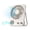 White, variant on Agiufgs Desk Fan with Speaker 100 Speed, 2-in-1 Cooling and Music, for Office Home Outdoor Travel Setup and Daily Use, Black