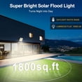 thumbnail image 7 of Solar Lights Outdoor Solar Flood Lights - 10000 Lumens LED Flood Lights 10000mAh IP65 Waterproof Solar Lights | Outside Lighting for Yard Garden (no Motion Sensor), 7 of 7