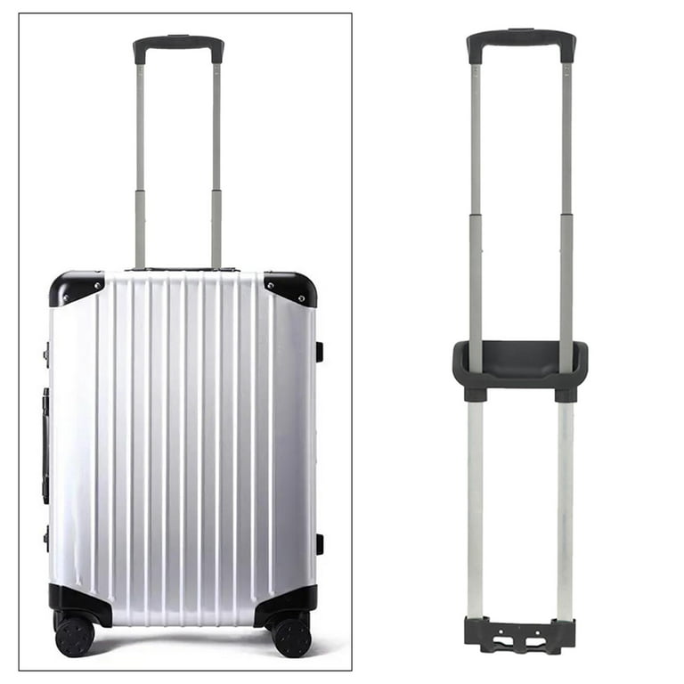 Aluminum Suitcase Telescopic Handle Pull Out Travel Luggage for Ice Trolley Luggage Bag Roller Traveling Bag, Size: 93.5cmx16cm, Black