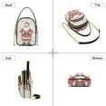 thumbnail image 3 of FORMRS Crossbody Bag for Women Shoulder Cell Phone Purse with Zipper, Beige Christmas Santa, 3 of 7